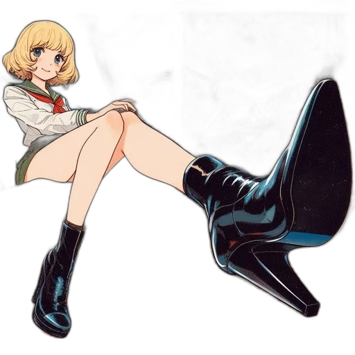 shoes, jacket, weapon, staff transparent PNG cut-out