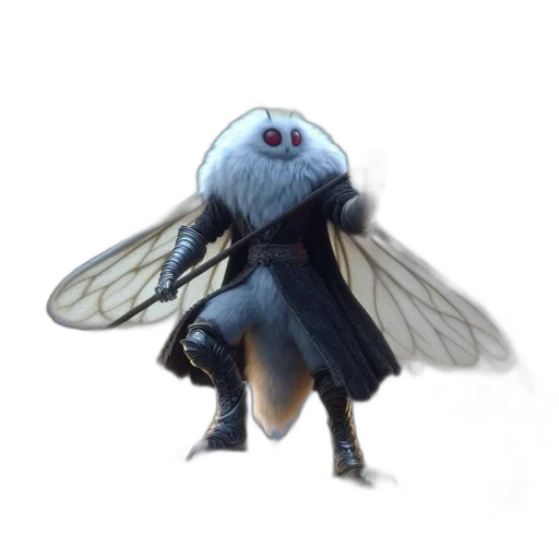 creature, animal, dragon, staff transparent PNG cut-out