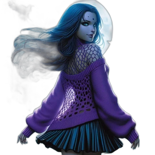 dress, fantasy art, concept art, comic book art transparent PNG cut-out