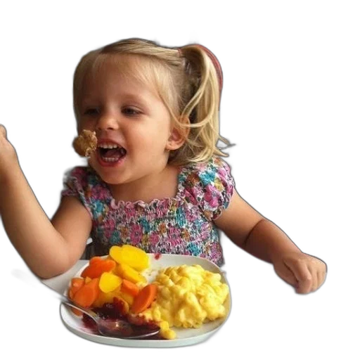 food, young, girl, blonde transparent PNG cut-out