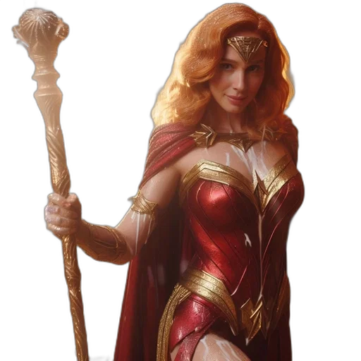 staff, fantasy art, comic book art, concept art transparent PNG cut-out