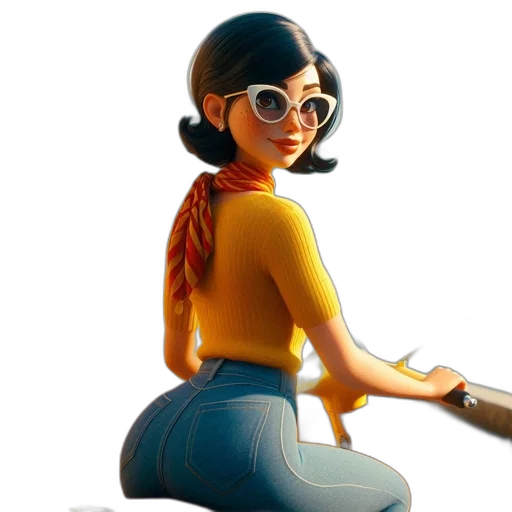 staff, dress, concept art, 3d render transparent PNG cut-out