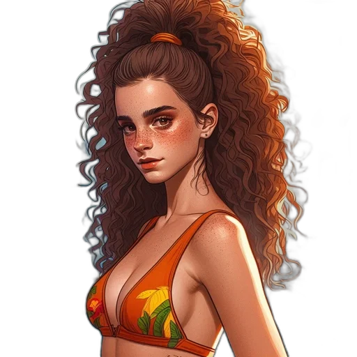 dress, hair, fantasy art, concept art transparent PNG cut-out