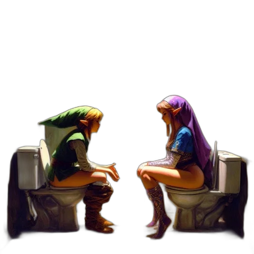 concept art, pixel art, comic book art, watercolor transparent PNG cut-out