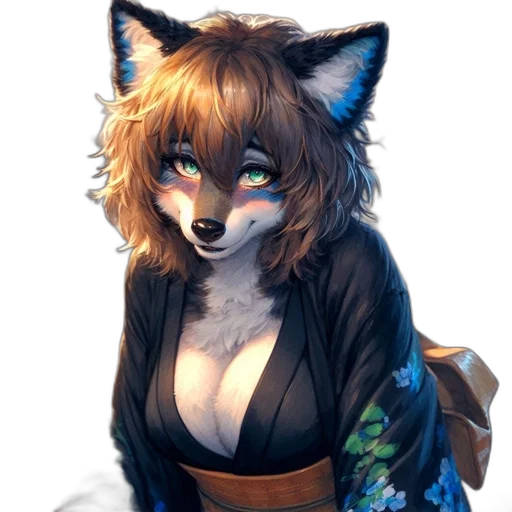 jacket, dress, staff, animal transparent PNG cut-out