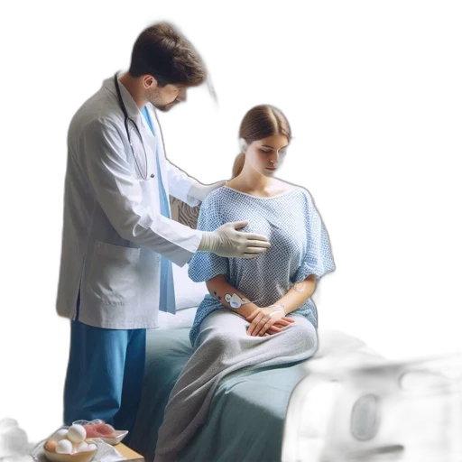 doctor, white, coat, blue transparent PNG cut-out
