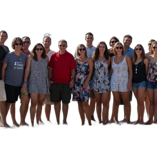 staff, group, people, dressed transparent PNG cut-out
