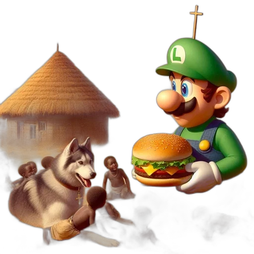 food, animal, concept art, pixel art transparent PNG cut-out