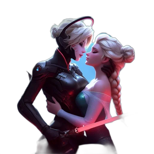 robot, cyberpunk, concept art, fantasy art transparent PNG cut-out