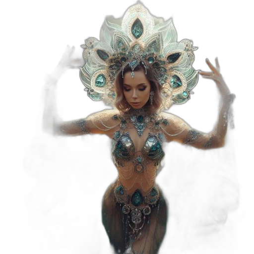 jewelry, mask, crown, concept art transparent PNG cut-out