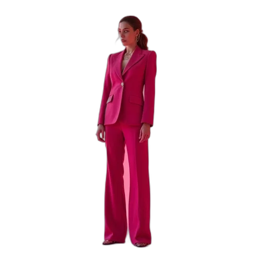 jacket, dress, red, neon transparent PNG cut-out