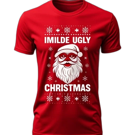 ugly, christmas, message, design transparent PNG cut-out