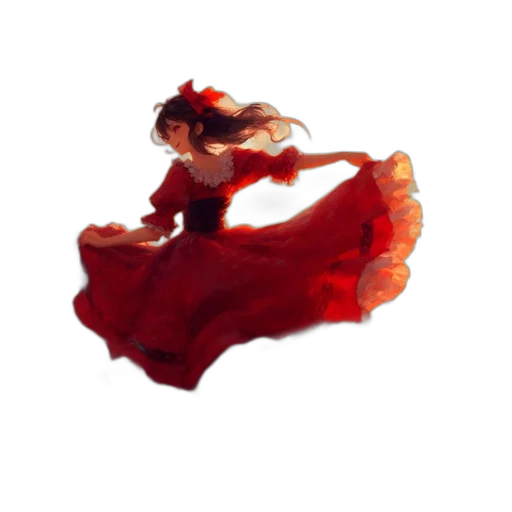 dress, hair, flower, jewelry transparent PNG cut-out