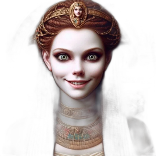 face, jewelry, crown, staff transparent PNG cut-out