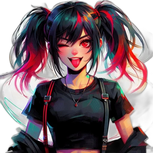 face, staff, robot, anime transparent PNG cut-out
