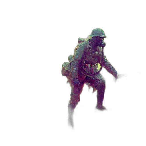 robot, creature, weapon, jacket transparent PNG cut-out