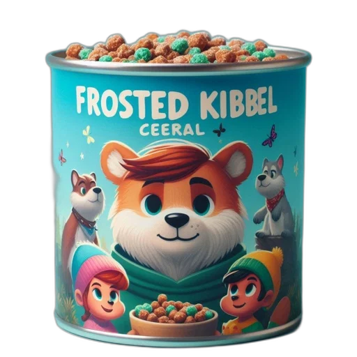 food, concept art, 3d render, container transparent PNG cut-out