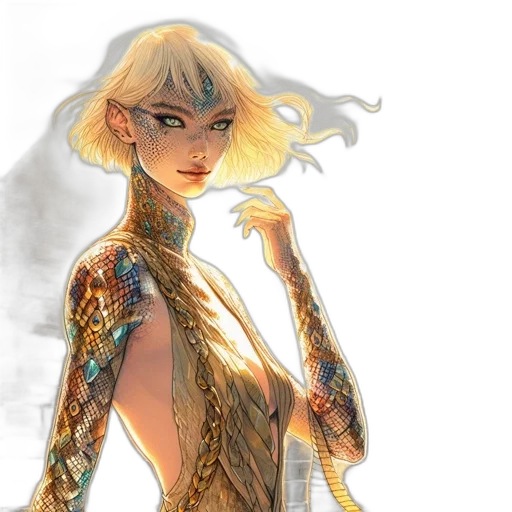 dress, comic book art, concept art, fantasy art transparent PNG cut-out