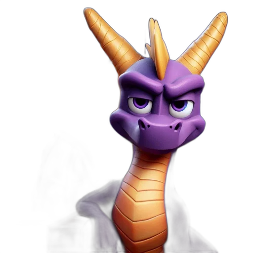 dragon, staff, crown, creature transparent PNG cut-out