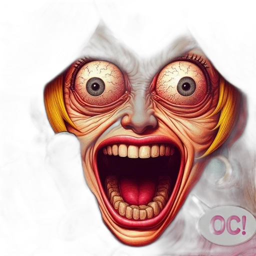 face, mask, creature, concept art transparent PNG cut-out
