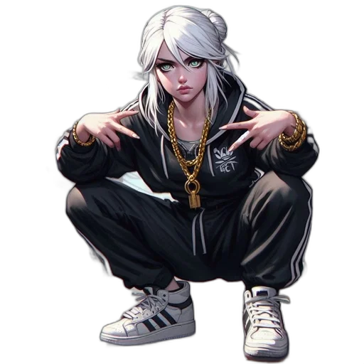 jacket, jewelry, face, concept art transparent PNG cut-out