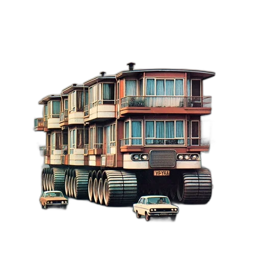 car, building, furniture, robot transparent PNG cut-out