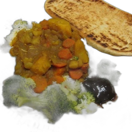 food, photorealistic, plate, rice transparent PNG cut-out