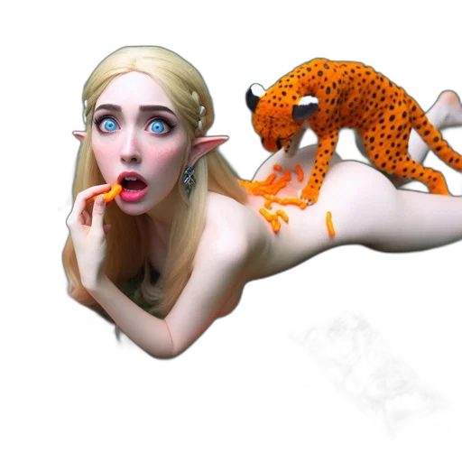 creature, animal, 3d render, concept art transparent PNG cut-out