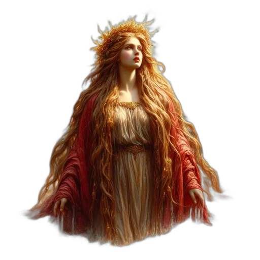 crown, dress, fantasy art, concept art transparent PNG cut-out