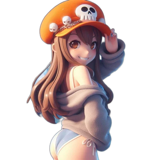 hat, dress, staff, weapon transparent PNG cut-out