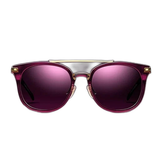 3d render, plum, optical, glasses transparent PNG cut-out