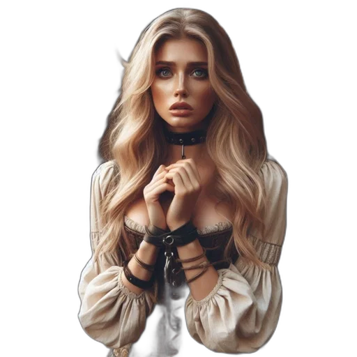 dress, hair, face, jewelry transparent PNG cut-out