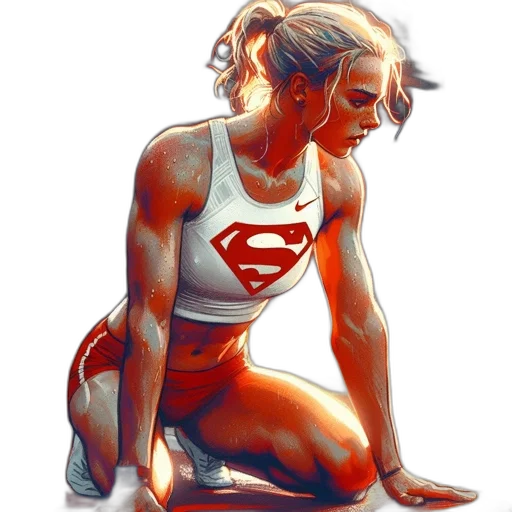 face, comic book art, watercolor, concept art transparent PNG cut-out