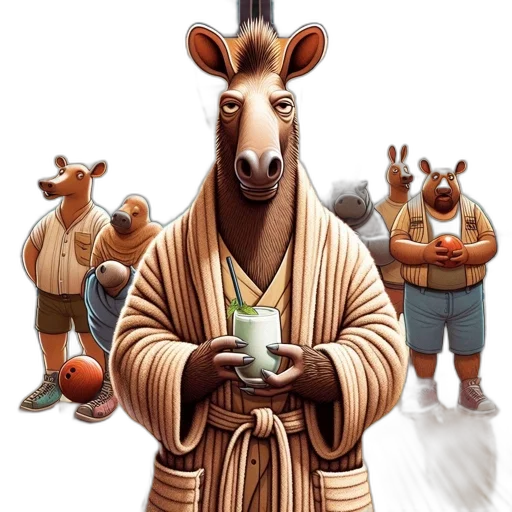 animal, staff, concept art, fantasy art transparent PNG cut-out