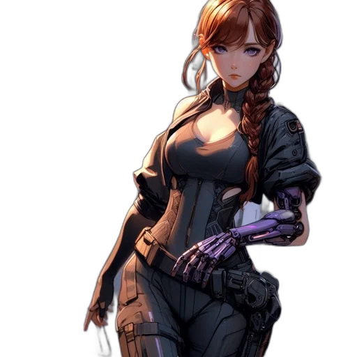 dress, weapon, staff, concept art transparent PNG cut-out