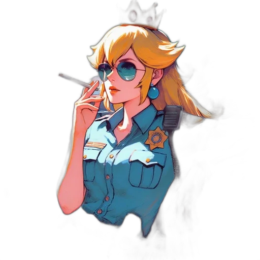 staff, weapon, crown, jacket transparent PNG cut-out