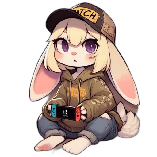 jacket, hat, animal, pixel art transparent PNG cut-out