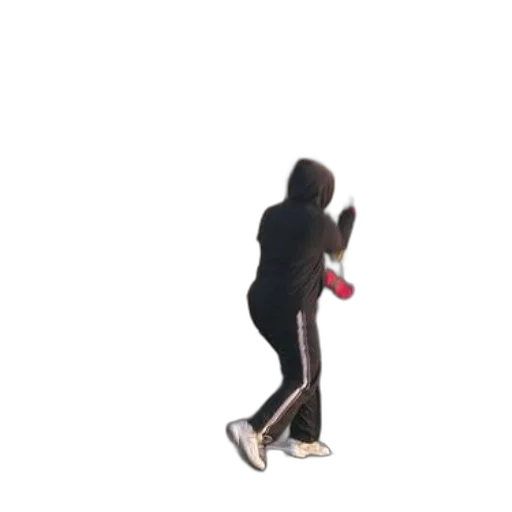 shoes, staff, jacket, creature transparent PNG cut-out