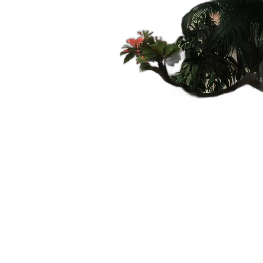 dragon, creature, animal, flower transparent PNG cut-out