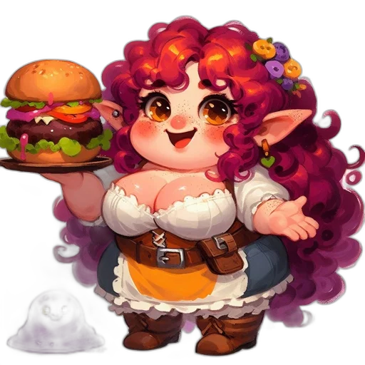 food, fantasy art, concept art, pixel art transparent PNG cut-out