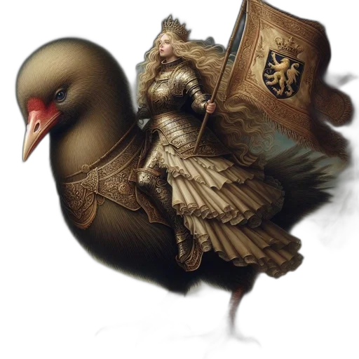 animal, creature, crown, staff transparent PNG cut-out