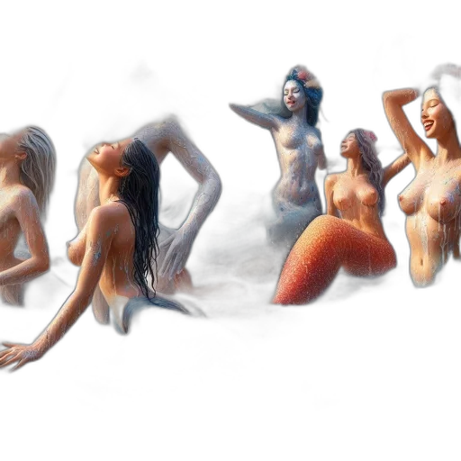 concept art, fantasy art, photorealistic, 3d render transparent PNG cut-out