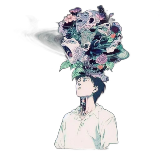 hat, crown, flower, mask transparent PNG cut-out