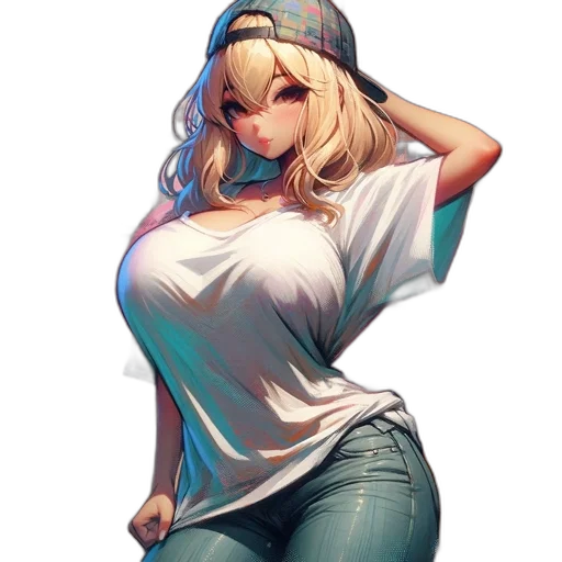 dress, hat, staff, weapon transparent PNG cut-out