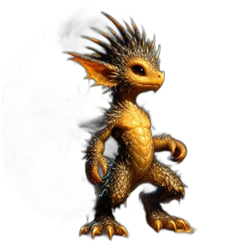 dragon, creature, animal, hair transparent PNG cut-out