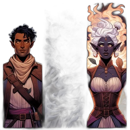 concept art, comic book art, fantasy art, dark transparent PNG cut-out