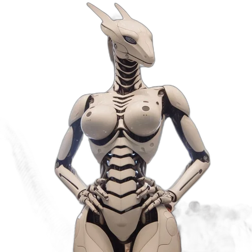 robot, dragon, creature, dress transparent PNG cut-out