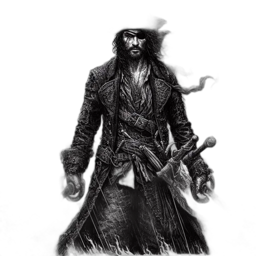 jacket, staff, weapon, sword transparent PNG cut-out
