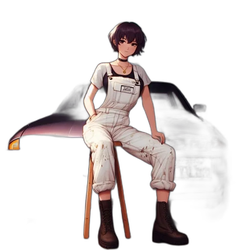 car, robot, staff, weapon transparent PNG cut-out