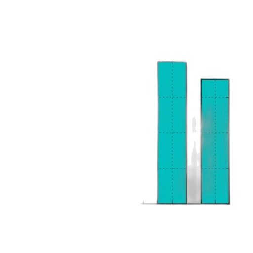 pixel art, 3d render, vaporwave, blue transparent PNG cut-out